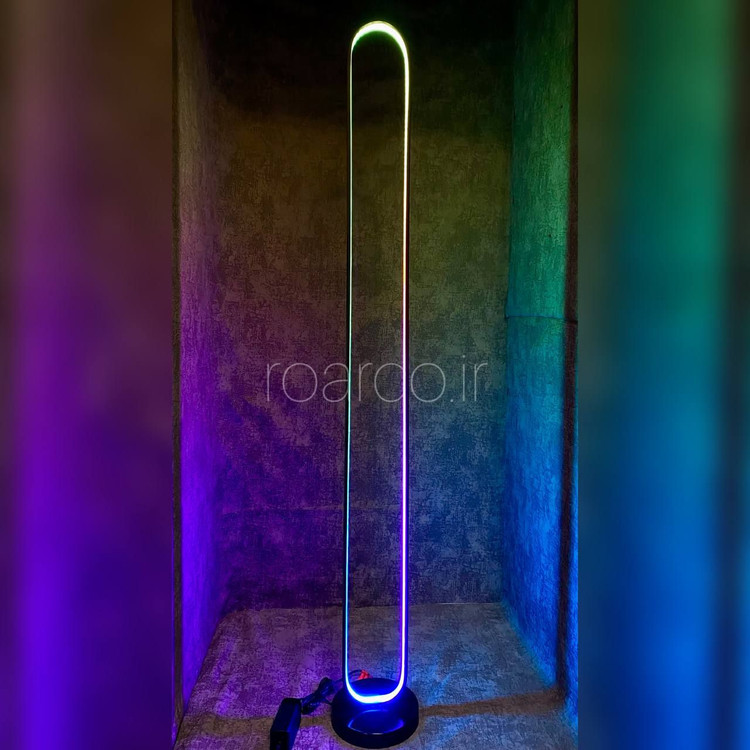 چراغ خواب آباژور مدرن کرنر لایت مدل بیضی RGB رونده کد501 برندROAR Roar - تصویر 3